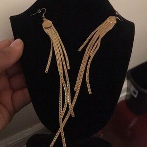 Costume Jewelry Herringbone Earrings